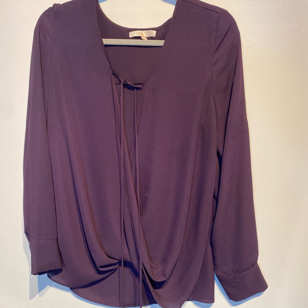 WAYF eggplant blouse large